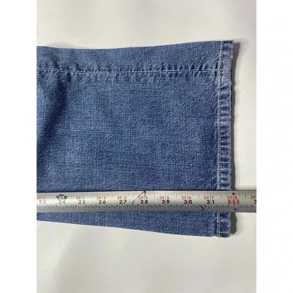 Lucky Brand Jeans Womens Size 6 Dungarees Flared Medium Wash Made In USA - Picture 7 of 9
